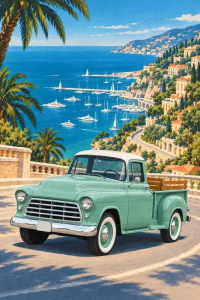 Seafoam, Riviera 1937, framed on a study wall